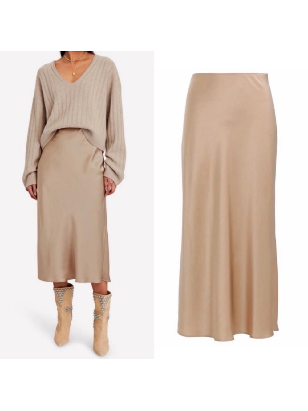 🤎 Sablyn Silk Midi Skirt 🤎